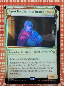 Agrus Kos, Spirit of Justice 383 - Foil - Showcase - Invisible Ink - Murders at - Image 1