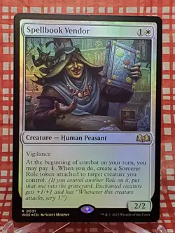 Spellbook Vendor (327/475) Wilds of Eldraine NM FOIL - Image 1