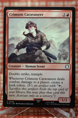Crimson Caravaneer x1 - Universe Beyond: Fallout - NM-Mint, English - Universe B - Image 1