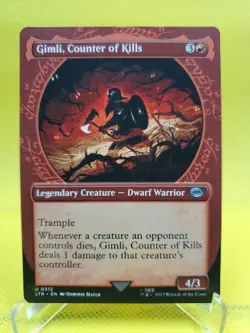 MTG Lord of the Rings Gimli, Counter of Kills Showcase #312 LOTR Magic - Image 1