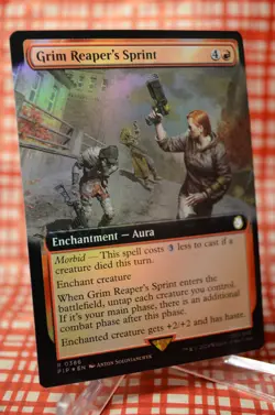Grim Reaper's Sprint Extended Art Foil - PIP 0386 - NM - MTG Magic - Image 2