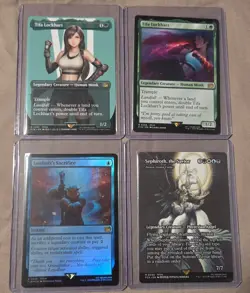 MTG Final Fantasy lot Sephiroth, Louisoix's Sacrifice, Tifa and Tifa Borderless - Image 1