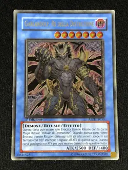 YUGIOH GARLANDOLF,KING OF DESTRUCTION ABPF-EN039 1ST ULTIMATE LIGHT PLAY ITALIAN - Image 1