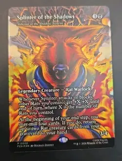 Splinter of the Shadows - Ashcoat of the Shadow Swarm (Borderless) TMNT MTG Foil - Image 1