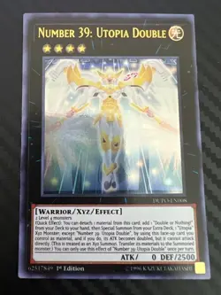 Yugioh Number 39: Utopia Double DUPO-EN008 Ultra Rare 1st Ed VLP - Image 1