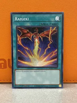 Raigeki (Alternate Art) MP24-EN056 Prismatic Secret Rare 1st Ed LP Yu-Gi-Oh TCG - Image 1