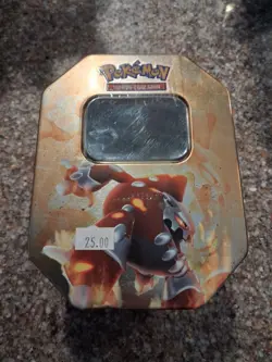 VINTAGE 2008 Pokemon TCG Heatran Collector's Tin EMPTY - Image 1