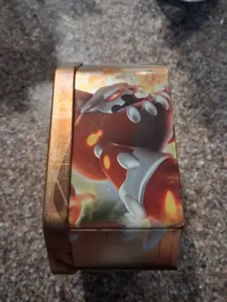 VINTAGE 2008 Pokemon TCG Heatran Collector's Tin EMPTY - Image 3