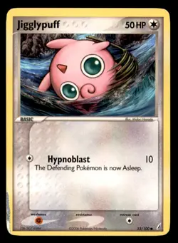 Jigglypuff 53/100 Common Crystal Guardians Pokemon Lightly Played - Image 1