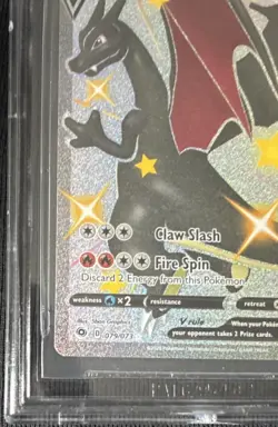Pokemon Champion's Path Charizard V 79/73 Secret Rare Full Art Holo Beckett 9.5 - Image 5
