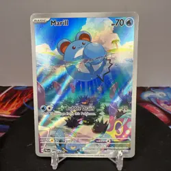 Pokemon TCG Marill 204/193 Paldea Evolved Illustration Rare LP - Image 1