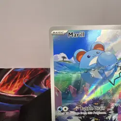 Pokemon TCG Marill 204/193 Paldea Evolved Illustration Rare LP - Image 2