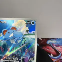 Pokemon TCG Marill 204/193 Paldea Evolved Illustration Rare LP - Image 5