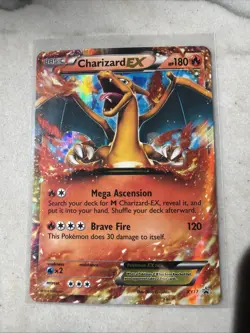 2014 Pokemon Charizard EX XY17 Basic Promo Foil 180 HP Mega Ascension Brave Fire - Image 1