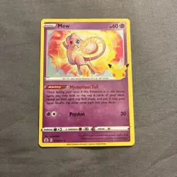 Pokemon TCG Mew 11/25 25th Anniversary Celebrations Holo - Image 1