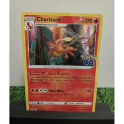 Pokemon Charizard Holo Rare 010/078 Pokemon GO Stage 2 170HP Flare Blitz - Image 1