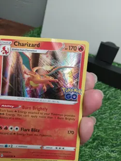 Pokemon Charizard Holo Rare 010/078 Pokemon GO Stage 2 170HP Flare Blitz - Image 3
