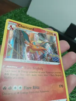 Pokemon Charizard Holo Rare 010/078 Pokemon GO Stage 2 170HP Flare Blitz - Image 4