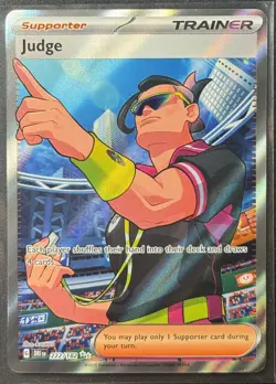 JUDGE #222/182 - 2025 POKEMON DESTINED RIVALS - FULL ART ULTRA RARE - NM - Image 1