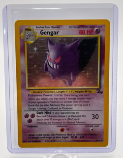 Pokemon Gengar Fossil Holo Foil Unlimited 5/62 MP - Image 1