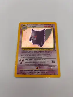 Pokemon Gengar Fossil Holo Foil Unlimited 5/62 MP - Image 3
