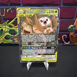 The Pokemon Company Rowlet & Alolan Exeggutor GX 1/236 SM Ultra Rare Holo 270 HP - Image 1