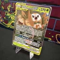 The Pokemon Company Rowlet & Alolan Exeggutor GX 1/236 SM Ultra Rare Holo 270 HP - Image 3