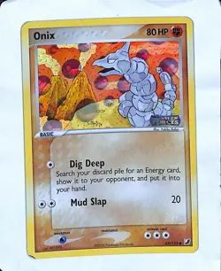 Pokemon TCG Onix EX Unseen Forces 65/115 Reverse Holo Stamped - Image 1
