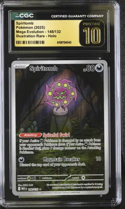 Pokemon Spiritomb 148/132 Illustration Rare Mega Evolution - CGC 10 PRISTINE - Image 1