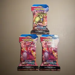 3X Battle Styles Booster Pack Pokemon Sword Shield SWSH New & Sealed 820650808180 - Image 1