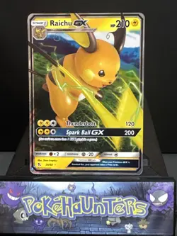 Pokemon Card Raichu GX 20/68 Hidden Fates Half Art Near Mint - Image 1