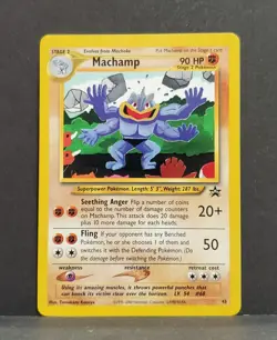 Pokemon MACHAMP # 43 Black Star Promo - Image 1