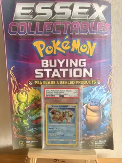 2017 PSA 9 Shining Volcanion #27 Holo Rare Pokemon TCG S&M Shining Legends - Image 3