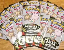 X15 Pokemon TCG Perfect Order Mega Evolution Fun Packs! Brand New!! - Image 1