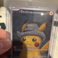 Pokemon Pikachu Van Gogh Grey Felt Hat Promo - Image 2