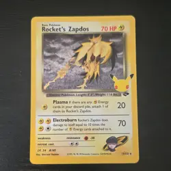Pokemon Rocket's Zapdos 15/132 Celebrations Basic 70 HP Holo English TCG - Image 1