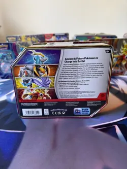 Pokemon TCG Gouging Fire ex Tin Factory Sealed Scarlet & Violet 2024 - Image 3