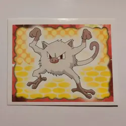 Pokemon - Mankey - Topps Merlin Sticker - Series 1 - #56/240 - 1999 - Image 1