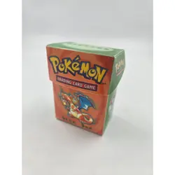 Vintage 1999 Pokemon TCG Deck Box Charizard Blastoise WOTC WOC08304 Green Orange - Image 1