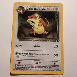 Dark Raticate - Pokemon TCG Karte - Team Rocket - 51/82 - 2000 - English - Image 1
