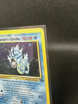 Pokemon TCG Giovanni's Gyarados Gym Challenge Holo Rare 5/132 2000 - Damaged - Image 2