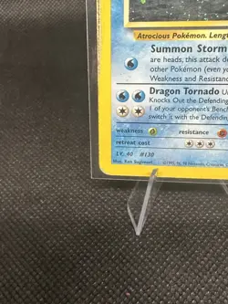 Pokemon TCG Giovanni's Gyarados Gym Challenge Holo Rare 5/132 2000 - Damaged - Image 5