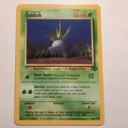 Oddish - Pokemon TCG Karte - Jungle - 58/64 - 1999 - English - Image 1