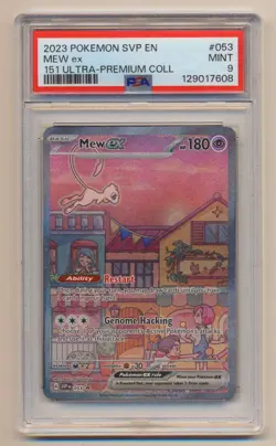 PSA 9 Pokemon 151 Black Star Promo Mew EX SVP EN #053 MINT Condition!! - Image 1