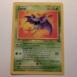 Zubat - Pokemon TCG Karte - Fossil - 57/62 - 1999 - English - Image 1