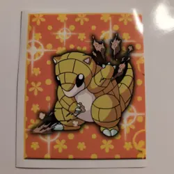 Pokemon - Sandshrew - Topps Merlin Sticker - Series 1 - #196/240 - 1999 - Image 1