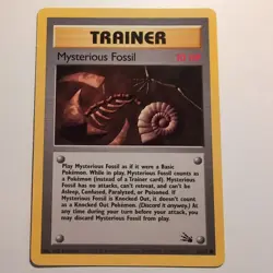 Mysterious Fossil - Pokemon TCG Karte - Fossil - 62/62 - 1999 - English - Image 1