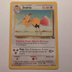 Dodrio - Pokemon TCG Karte - Jungle - 34/64 - 1999 - English - Image 1