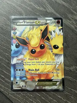 Pokemon Flareon EX Full Art Ultra Rare Holo RC28/RC32 Generations 2016 LP/NM - Image 1