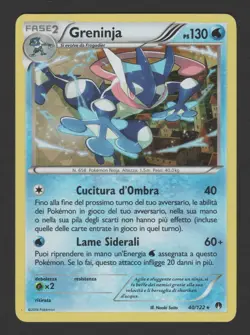 Greninja Cracked Ice Holo Turbocrash 40/122 ITA - Carta Pokemon Rara Olografica - Image 1